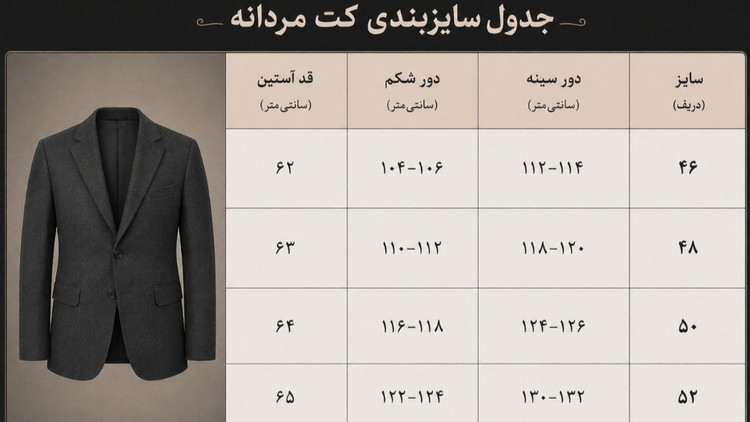 کت تک مردانه پشمی قهوهای